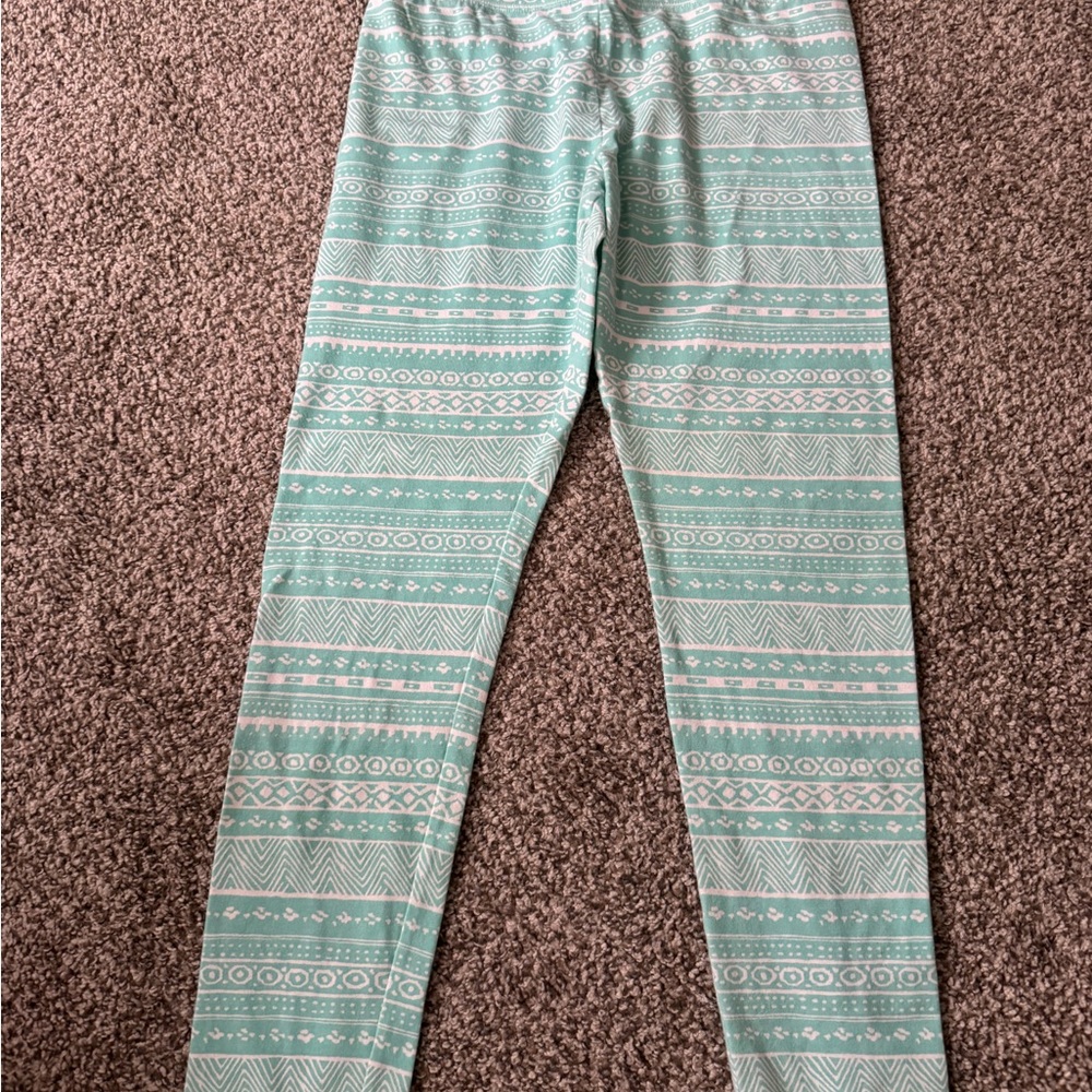 Hollister Mint Green Geometric Leggings